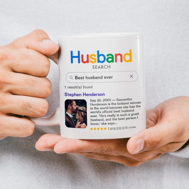 Funny Best Husband Ever Search Results With Photo Coffee Mug (Creator Uploaded)