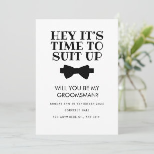 Funny Best Man Proposal card, Groomsman proposal  Invitation