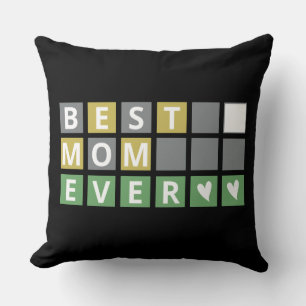 Funny Best Mum Ever - Wordle Mum Cushion
