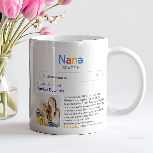 Funny Best Nana Ever Search Results With Photo Coffee Mug (Creator Uploaded)