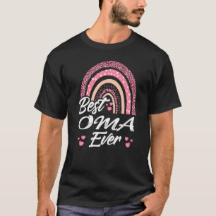 Funny Best Oma Ever Rainbow Cute Mothers Day For W T-Shirt