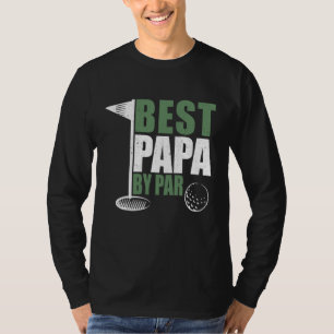 Funny Best Papa By Par Father's Day Golf Dad Grand T-Shirt