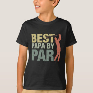 Funny Best Papa By Par Father's Day Golf Gift Gran T-Shirt