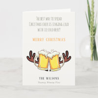 Funny Best Way To Spread Christmas Cheer Rein Beer