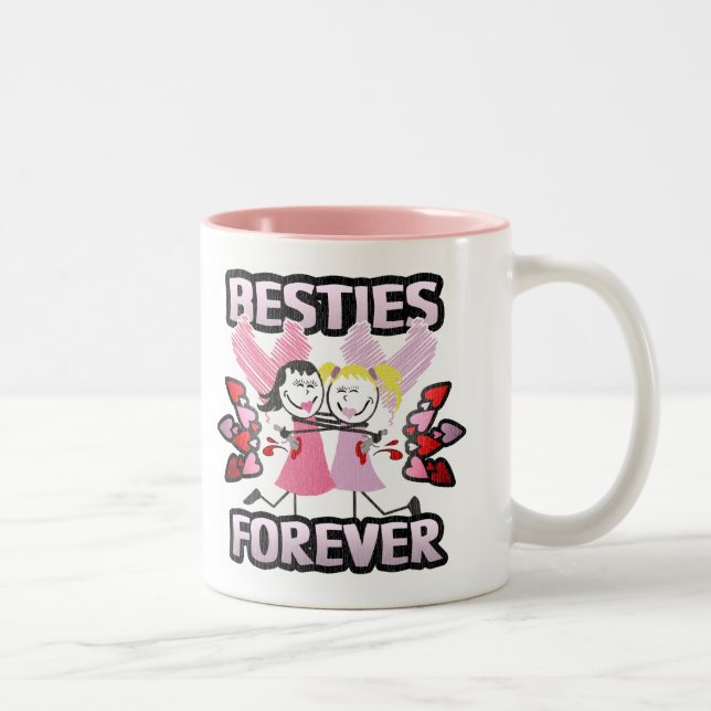 Funny BFF Best Friends Forever Two-Tone Coffee Mug (Right)