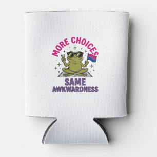 Funny Bi Frog Pride Shirt Design_1 Can Cooler