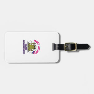 Funny Bi Frog Pride Shirt Design_1 Luggage Tag