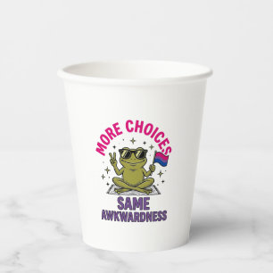 Funny Bi Frog Pride Shirt Design_1 Paper Cups