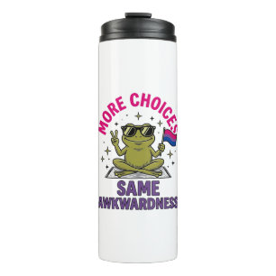 Funny Bi Frog Pride Shirt Design_1 Thermal Tumbler