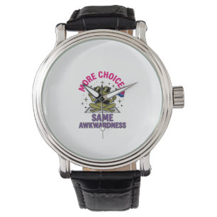 Funny Bi Frog Pride Shirt Design_1 Watch
