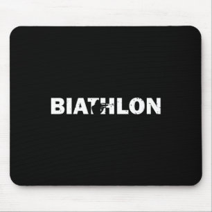 Funny Biathlon Biathlete Shooting Skiing Target Sp Mouse Pad