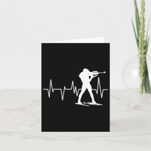 Funny Biathlon Winter Ski Skiing Fun Lovers 3 Card