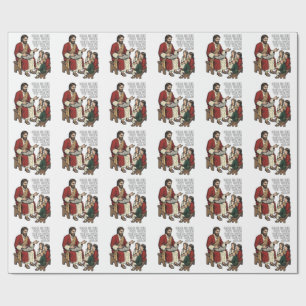 Funny Bible Story Vintage Religious Teacher Shirt Wrapping Paper