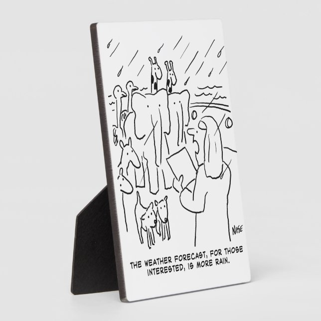 Funny Bible Study Biblical Story. Noah's Ark Funny Plaque (Side)