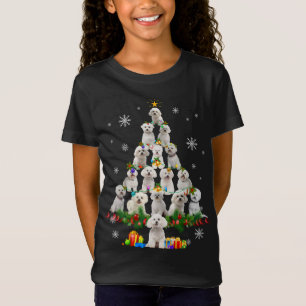 Funny Bichon Frise Christmas Tree Pet Dog Lover Ch T-Shirt