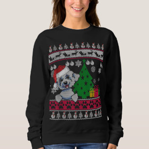 Funny Bichon Frise Christmas Ugly Sweater Dog Love