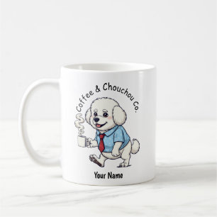 Funny Bichon Frise dog Business Suit Coffee Mug