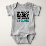 Funny Bicycle Cycling Jersey Bodysuit for Baby<br><div class="desc">Are you expecting a little outdoorsman who is going to love biking with daddy?! What a perfect shirt! This cycling shirt is made by White Buffalo Outdoors'. My mission is to promote the outdoor way of life with an emphasis on hunting, fishing, and trapping. Don't forget to check out our...</div>