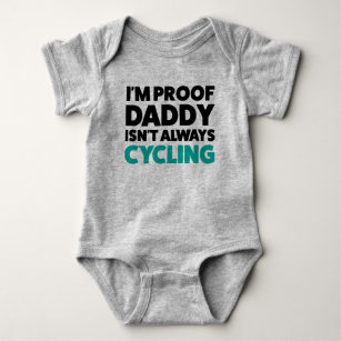 Funny Bicycle Cycling Jersey Bodysuit for Baby