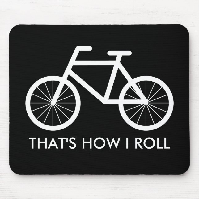 Funny bicycle mouse pad for bike riding fans (Front)