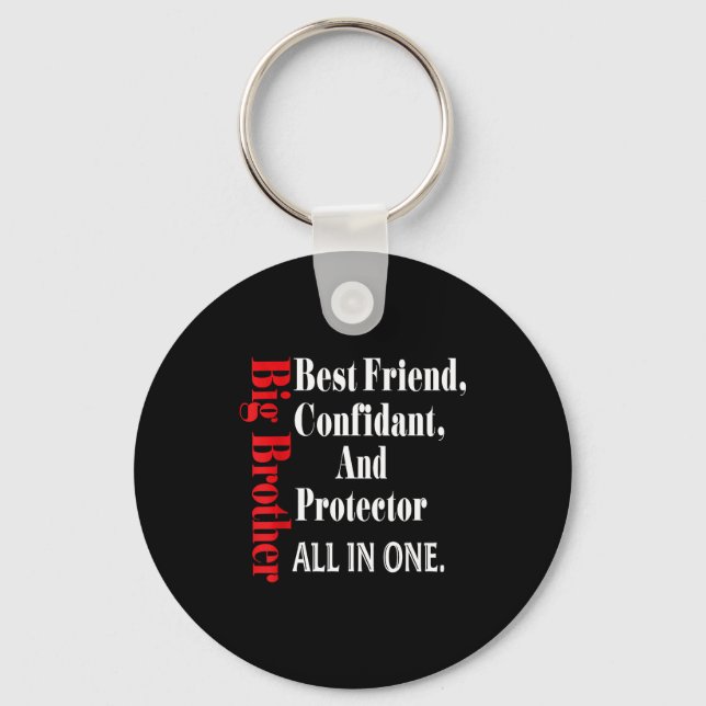 Funny Big Brother Definition Birthday Men Teens Yo Key Ring (Front)