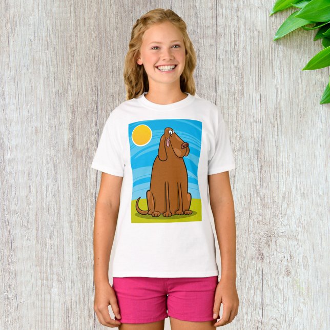 Funny Big Brown Dog Sitting in the Sun T-Shirt (Creator Uploaded)