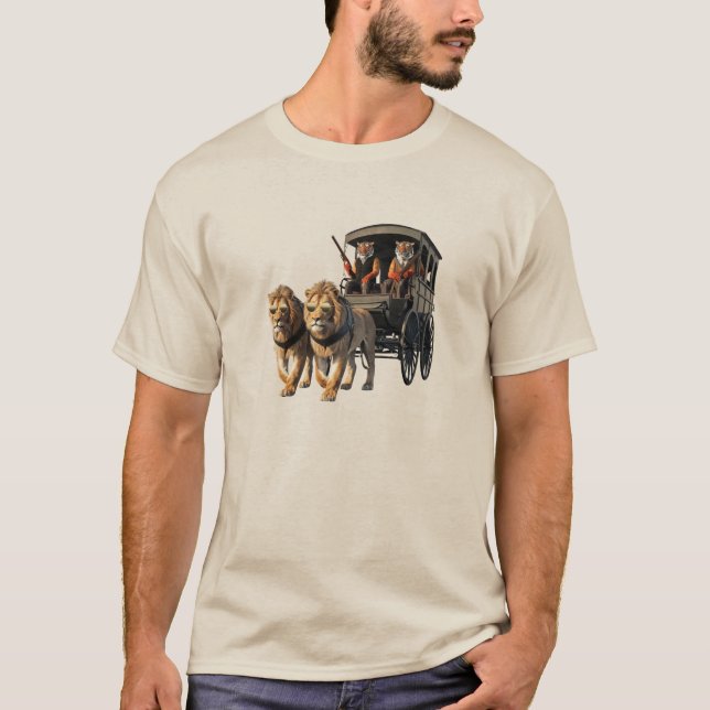 Funny Big Cat Stagecoach T-Shirt (Front)