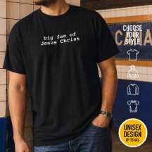 Funny Big Fan Of Jesus Christ Courier Typewriter
