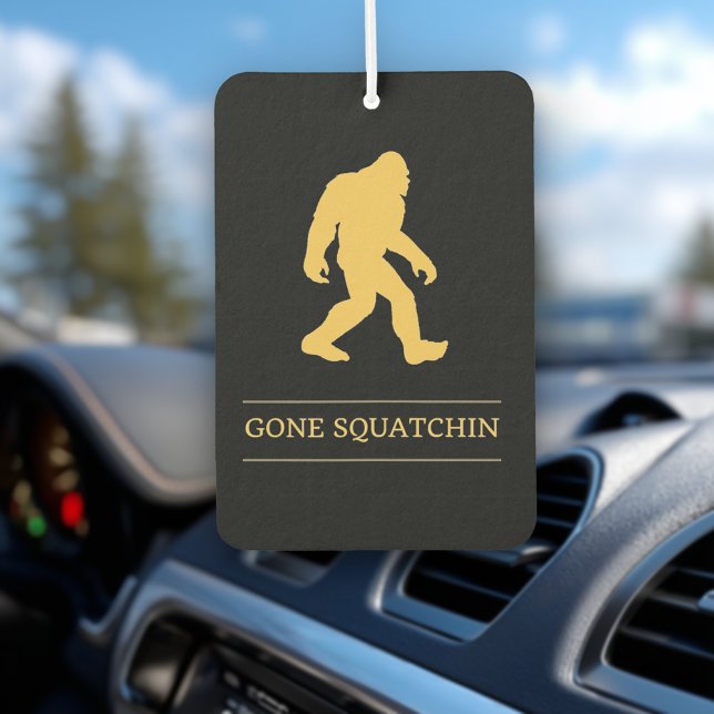 Funny Big Foot Gone Squatchin Sasquatch Car Air Freshener (Creator Uploaded)