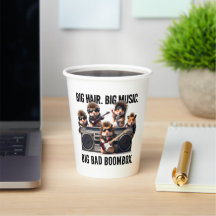 Funny Big Hair Music Boombox Hamster Supergroup