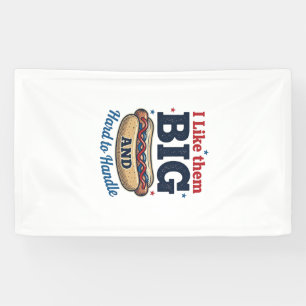 Funny Big Hot Dog Vintage T-Shirt Design_1 Banner