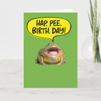 Funny Big Mouth Frog For Hearing Impaired Birthday
