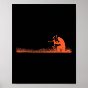 Funny Bigfoot Archery Bow Hunter Sasquatch Bow Hun Poster