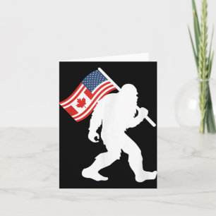 Funny Bigfoot Canada The 51 State Trump Canada U.s Card