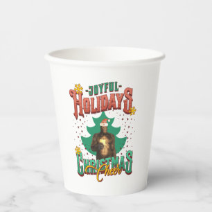 Funny Bigfoot Christmas Cheer Holiday Paper Cups