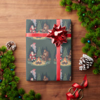 Funny Bigfoot Christmas Santa Sasquatch Camping