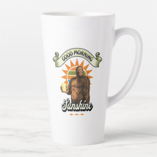 Funny Bigfoot Coffee Morning Humour Latte Mug