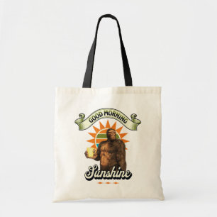 Funny Bigfoot Coffee Morning Humour Tote Bag