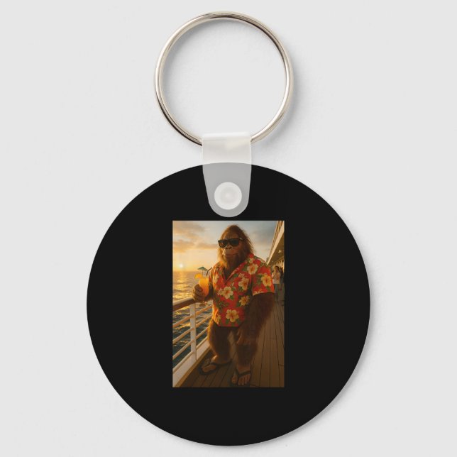 Funny Bigfoot Cruise Holiday  Key Ring (Front)