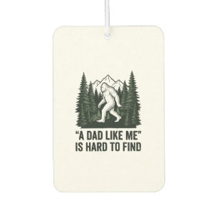 Funny Bigfoot Dad Vintage Forest Shirt Design_1 Car Air Freshener
