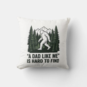 Funny Bigfoot Dad Vintage Forest Shirt Design_1 Cushion