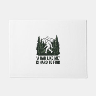 Funny Bigfoot Dad Vintage Forest Shirt Design_1 Doormat