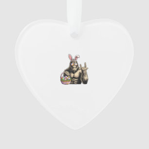 Funny Bigfoot Easter Egg Rock Sasquatch Easter Day Ornament