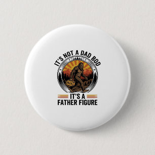Funny Bigfoot Father Figure Beer Vintage T-Shirt D 6 Cm Round Badge