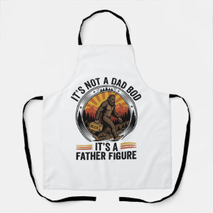 Funny Bigfoot Father Figure Beer Vintage T-Shirt D Apron