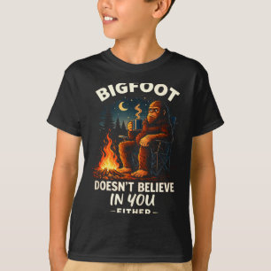 Funny bigfoot for men & women camping hiking T-Shirt
