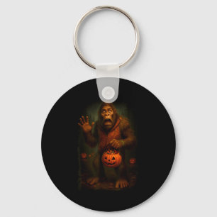 Funny Bigfoot Halloween  Key Ring