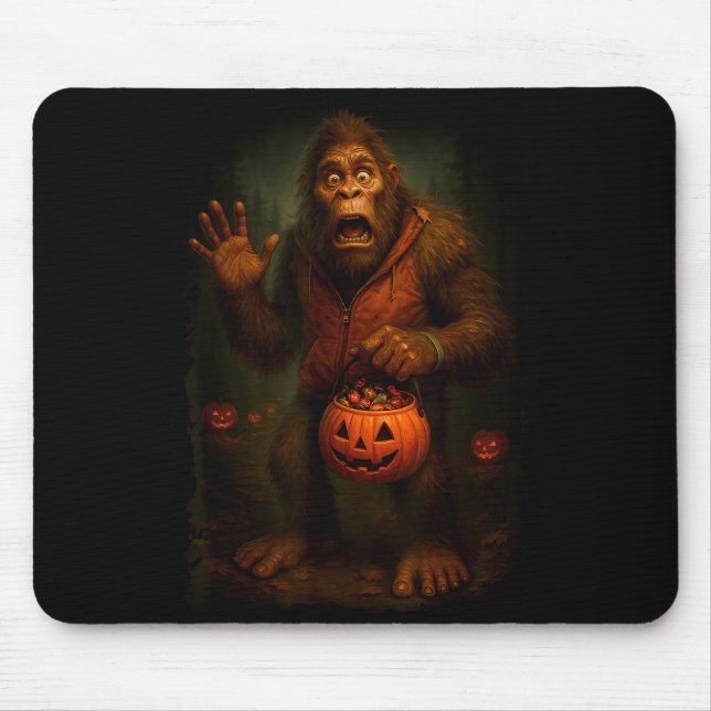 Funny Bigfoot Halloween  Mouse Pad (Front)