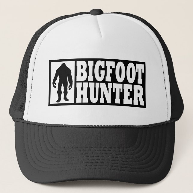 Funny BIGFOOT HUNTER Hat - Finding Bigfoot (Front)