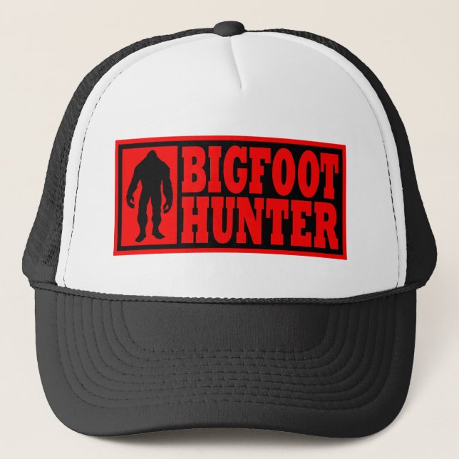 Funny BIGFOOT HUNTER Hat - Finding Bigfoot (Front)